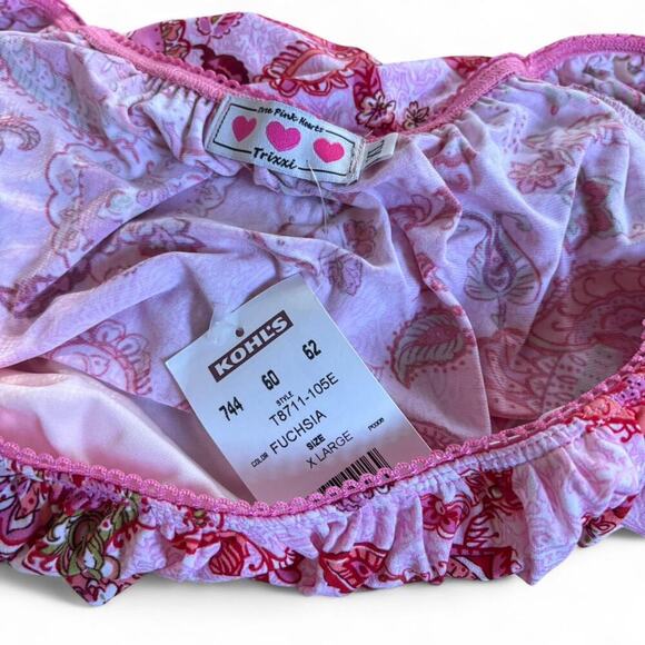 Y2K dead stock trixxi Pink‎ paisley top M/L nwt. - Picture 7 of 7
